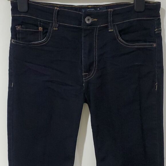 𝅺lucky brand dark wash 28x26 classic straight leg jeans - Picture 2 of 8